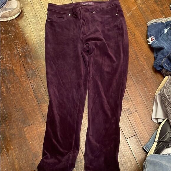 Gloria Vanderbilt Purple corduroy Pants - Picture 1 of 5